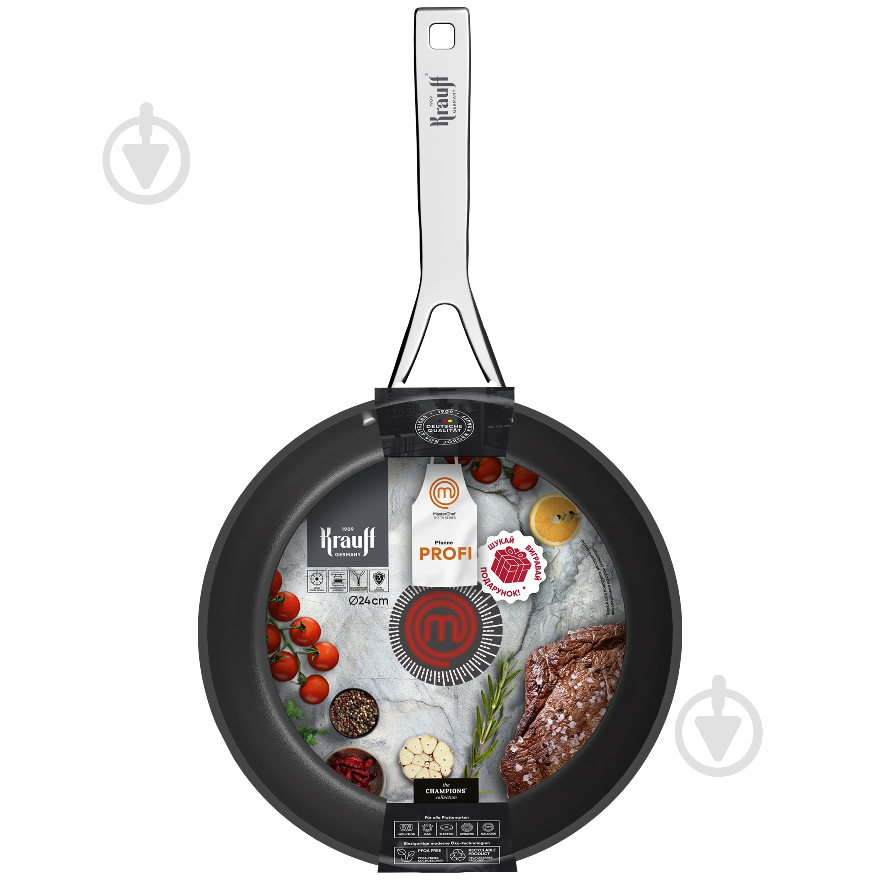Сковорода Krauff MasterChef 24 см 25-45-215 - фото 14 Сковорода Krauff MasterChef 24 см 25-45-215 - фото 14