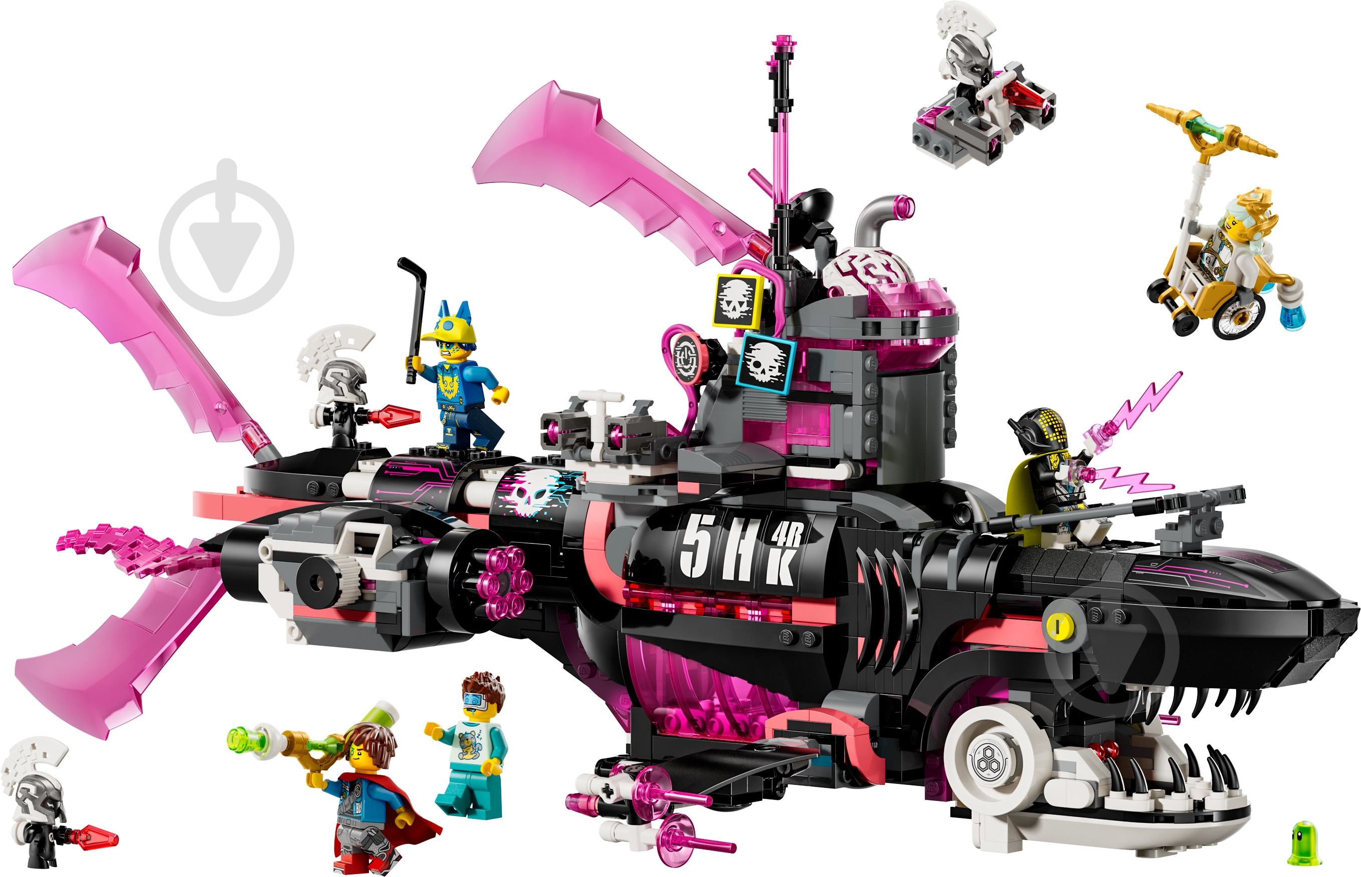 ᐉ Конструктор LEGO DREAMZzz Страхітливий підводний човен «Акула
