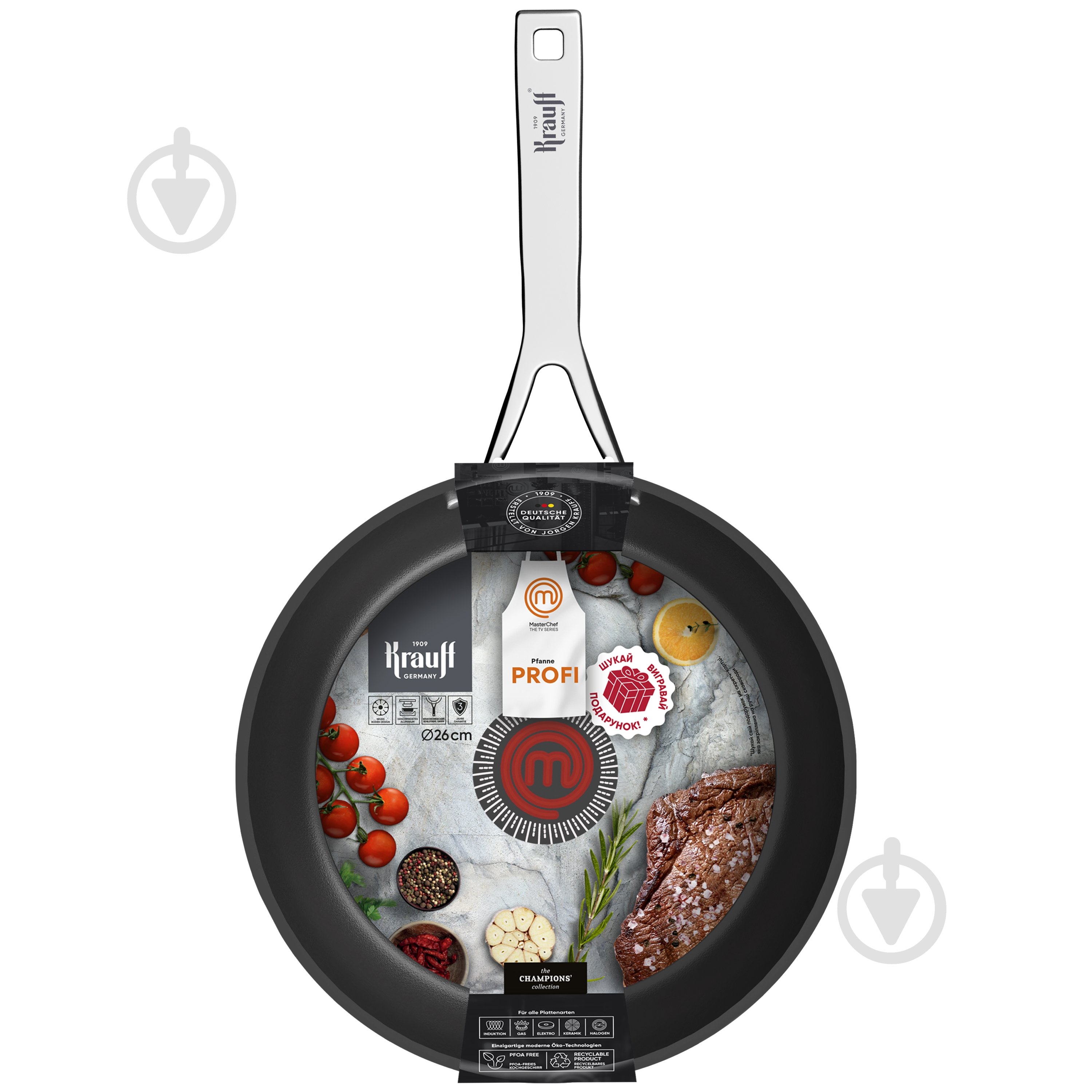 Сковорода Krauff MasterChef 26 см 25-45-216 - фото 13 Сковорода Krauff MasterChef 26 см 25-45-216 - фото 13