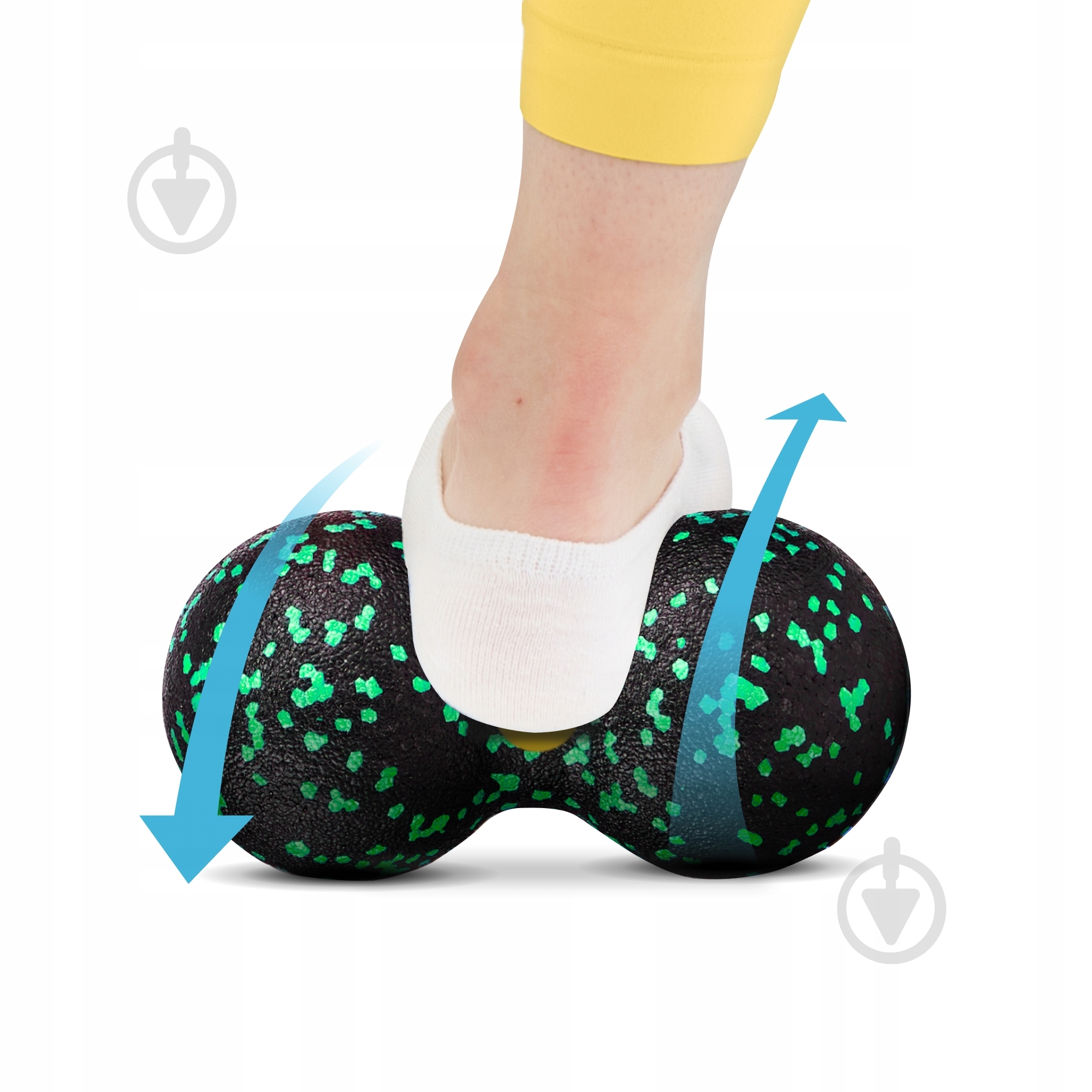 Массажный мяч 4fizjo EPP DuoBall 08 Black/Green (P-5907222931295) - фото 2