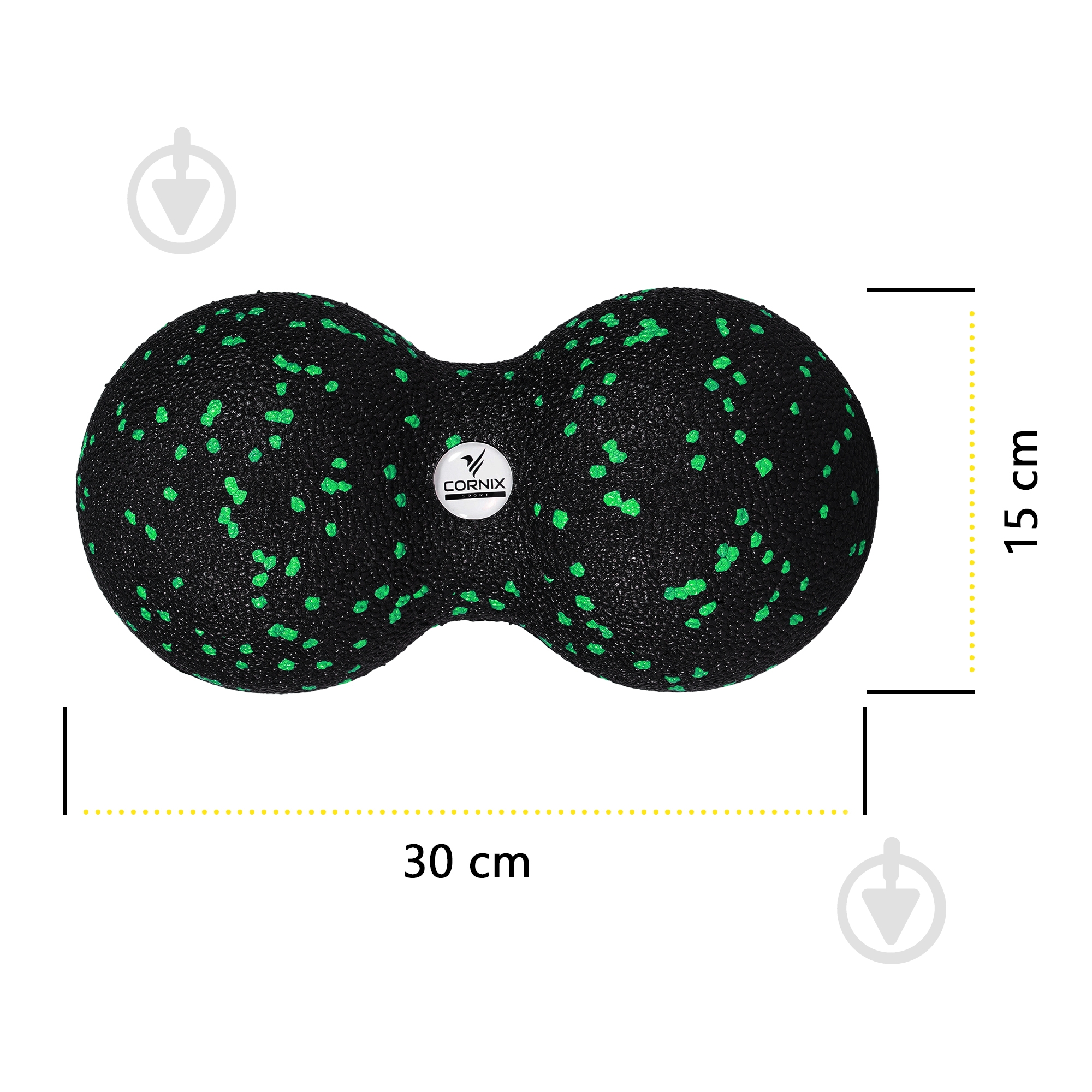 Масажний м'яч Cornix EPP DuoBall 8x16 см XR-0123 - фото 4