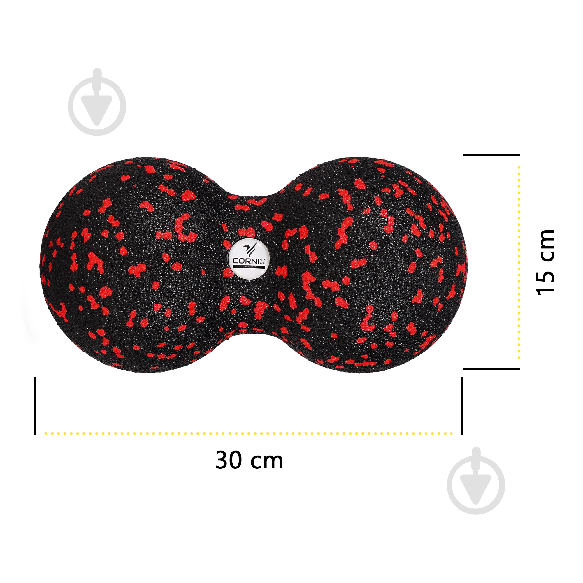 Массажный мяч Cornix EPP DuoBall 8x16 см XR-0124 - фото 4
