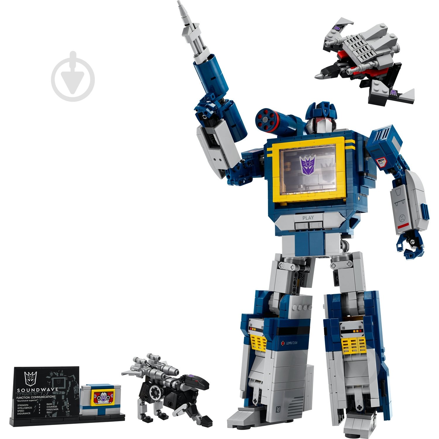 Конструктор LEGO Icons Transformers: Саундвейв 10358 - фото 3