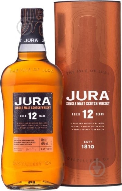 Віскі Isle of Jura 12yo 40% в подарунковій коробці 0,7 л — фото 2