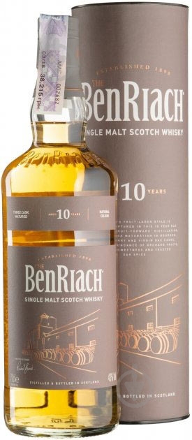 Виски BenRiach 10уо 43% в тубусе 0,7 л - фото 1 Виски BenRiach 10уо 43% в тубусе 0,7 л - фото 1