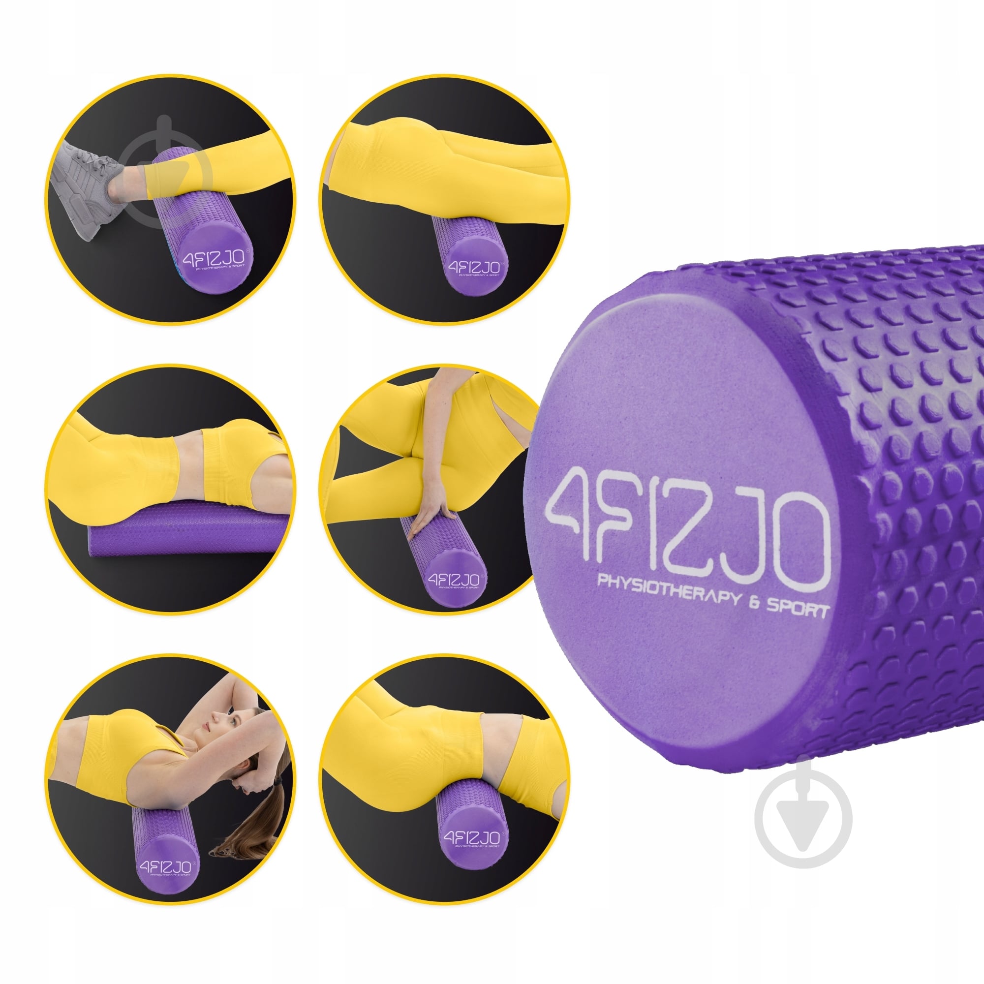 Валик масажний 4fizjo CARE+ EVA 45 x 15 см (валик, ролер) 4FJ0331 Purple (P-5907739314376) - фото 6 Валик масажний 4fizjo CARE+ EVA 45 x 15 см (валик, ролер) 4FJ0331 Purple (P-5907739314376) - фото 6