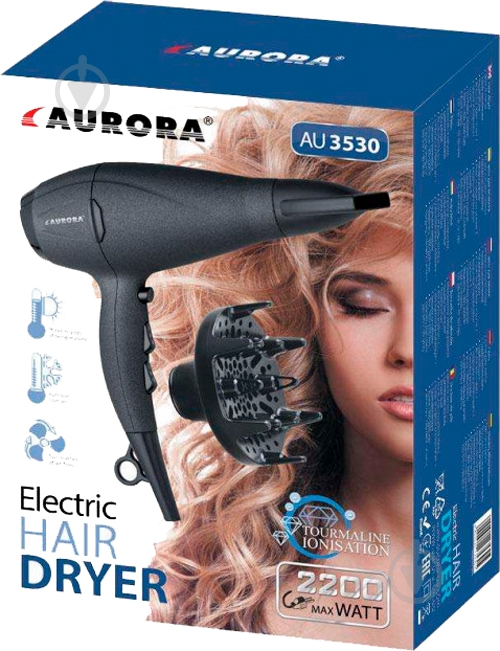Фен Aurora 3530AU С ДИФФУЗОРОМ - фото 3