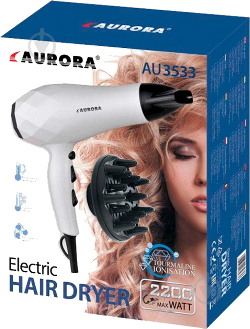 Фен Aurora 3533AU С ДИФФУЗОРОМ - фото 3