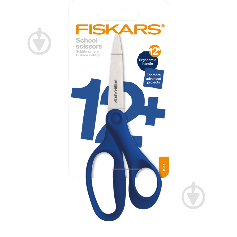 Ножницы детские STUD 18 см синие Fiskars 1067856 - фото 4