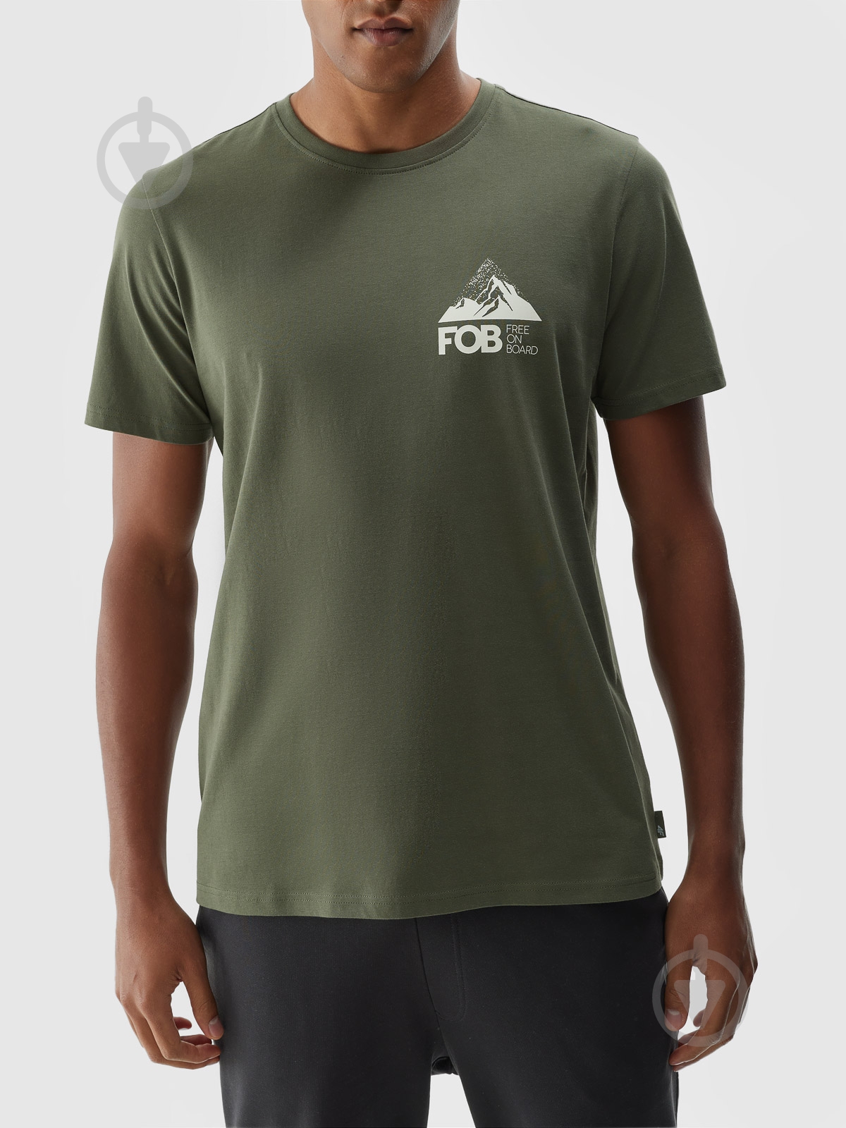 Футболка 4F TSHIRT M1653 4FWAW24TTSHM1653-43S р.XL хакі - фото 5
