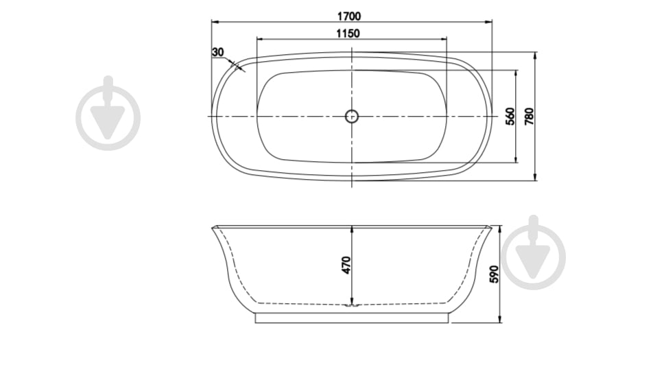 Ванна акриловая ScandiSPA EDDA 1700х780 см - фото 4 Ванна акриловая ScandiSPA EDDA 1700х780 см - фото 4