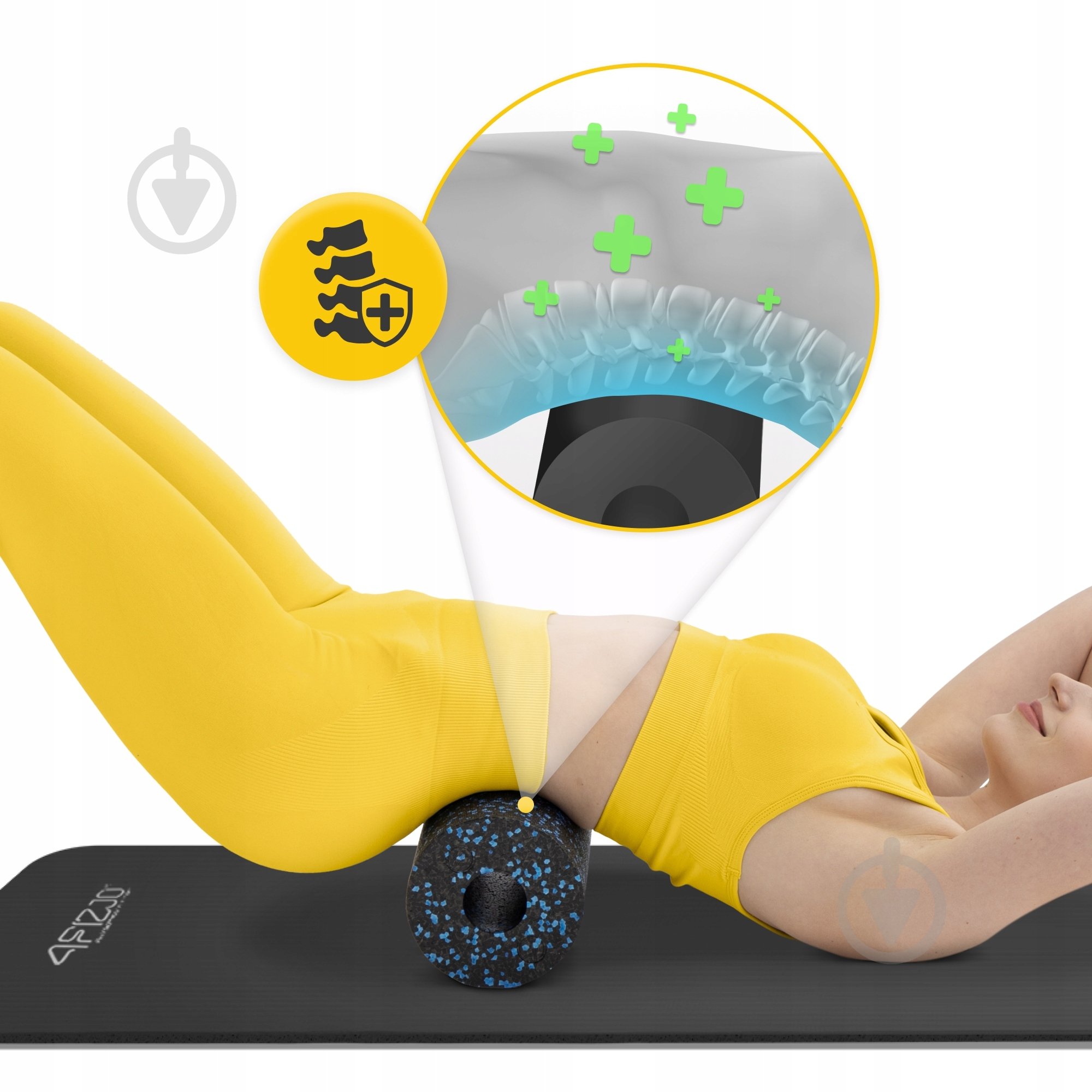 Валик массажный 4fizjo EPP PRO+ 33 x 14 см (валик, роллер) гладкий 4FJ1417 Black/Blue (P-5907222931417) - фото 2 Валик массажный 4fizjo EPP PRO+ 33 x 14 см (валик, роллер) гладкий 4FJ1417 Black/Blue (P-5907222931417) - фото 2