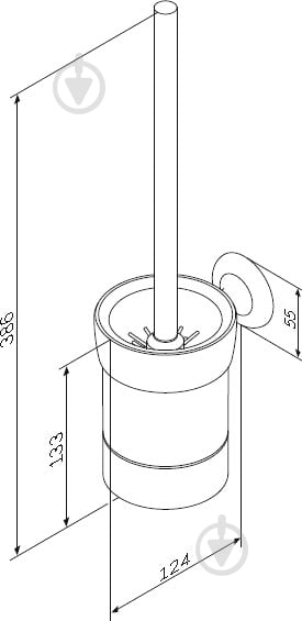 Йоржик для унітаза AM.PM Like A8033400 - фото 6