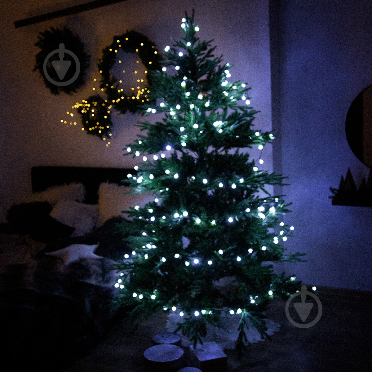 Гірлянда МВМ MY HOME світлодіодна (LED) 200 ламп 23 м (DH-LAMP-10 WHITE) - фото 9