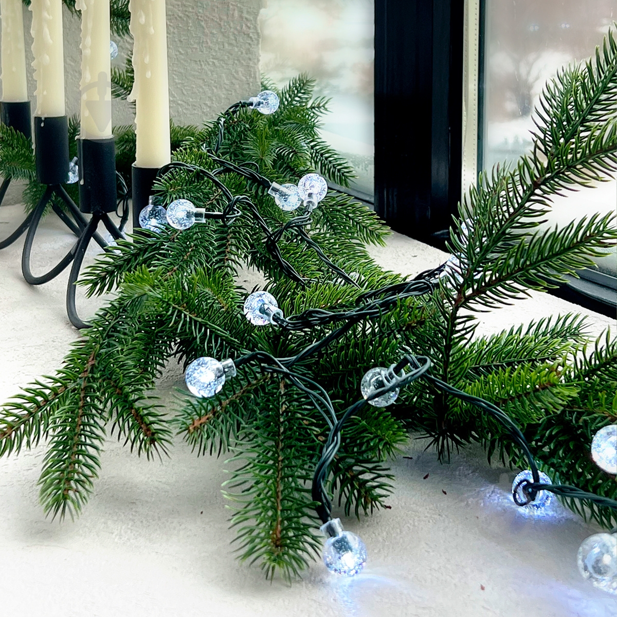 Гірлянда МВМ MY HOME світлодіодна (LED) 200 ламп 23 м (DH-LAMP-10 WHITE) - фото 6