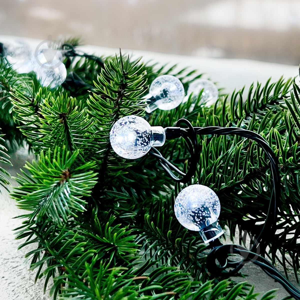 Гірлянда МВМ MY HOME світлодіодна (LED) 200 ламп 23 м (DH-LAMP-10 WHITE) - фото 5