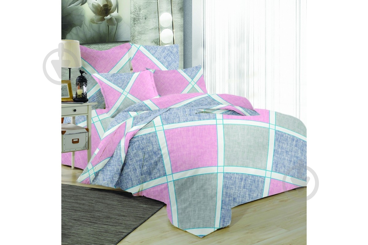 Комплект постельного белья Rimma евро с рисунком ТЕП - фото 1