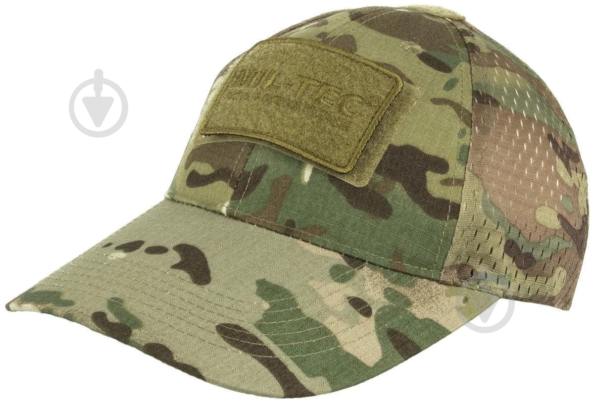 Кепка Mil-Tec с сетчатой вставкой MULTITARN 12317649 One Size камуфляж - фото 1 Кепка Mil-Tec с сетчатой вставкой MULTITARN 12317649 One Size камуфляж - фото 1