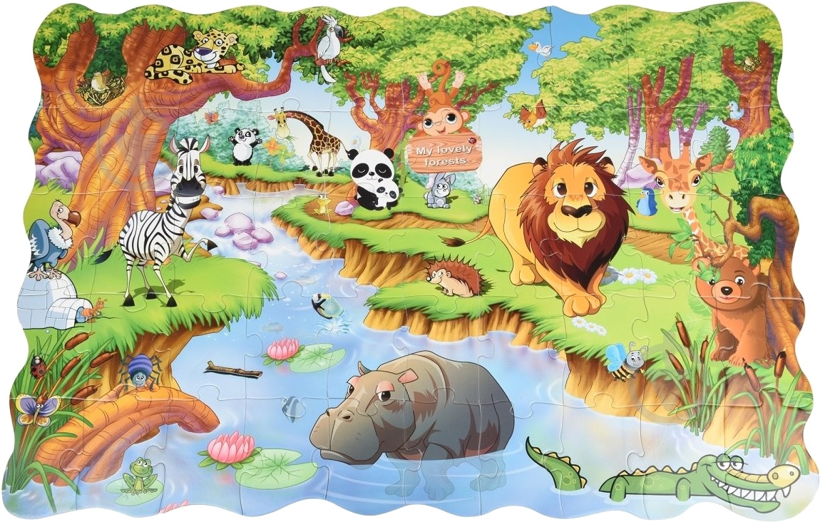 Розмальовка-пазл Same Toy Світ тварин 2030Ut - фото 2