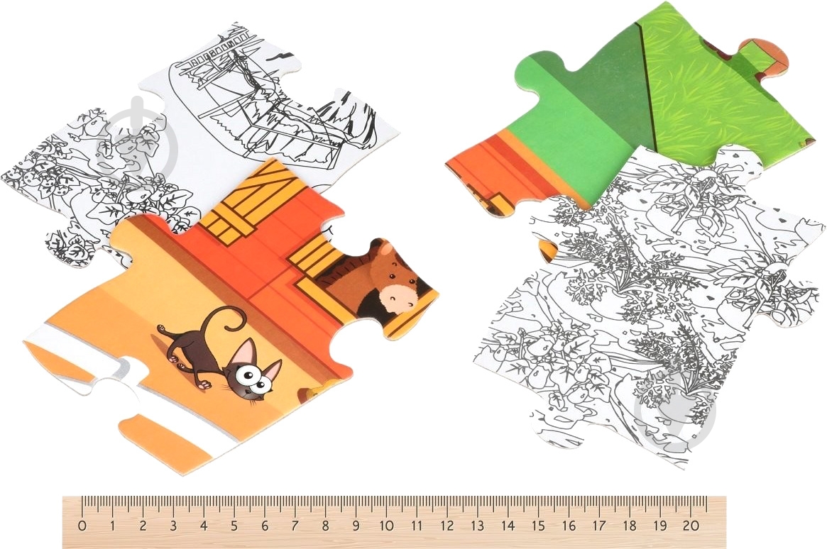 Раскраска-пазл Same Toy Ферма 2035Ut - фото 3