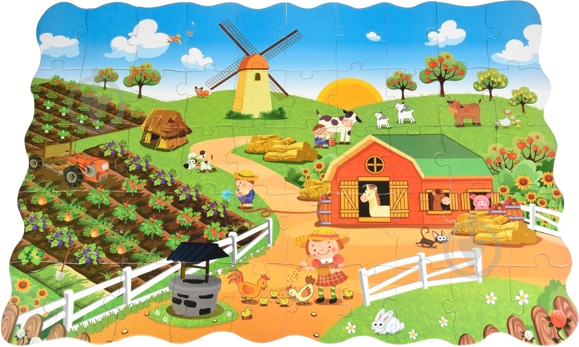 Раскраска-пазл Same Toy Ферма 2035Ut - фото 2