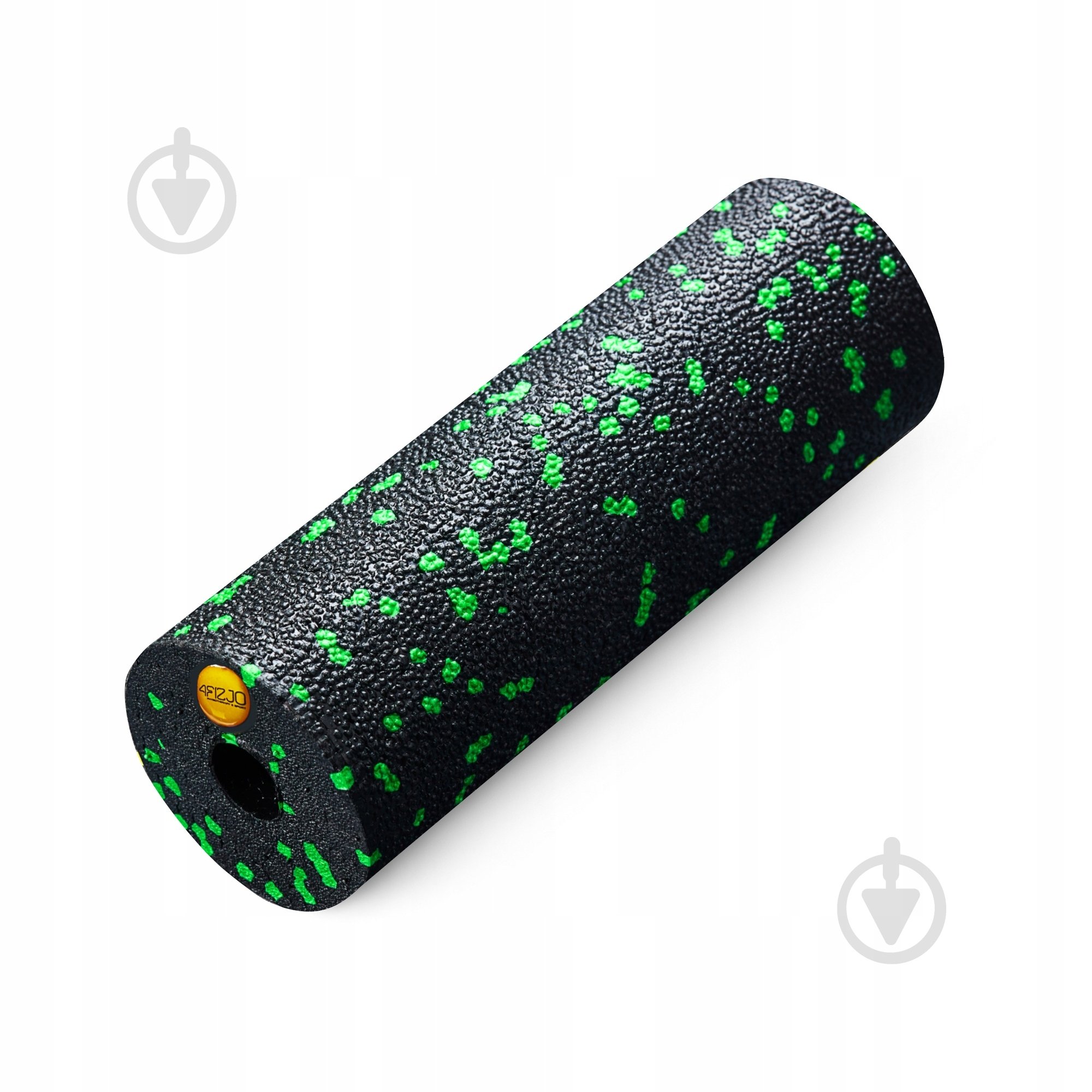 Валик массажный 4fizjo Mini Foam Roller 15 x 5.3 см (валик, роллер) 4FJ0080 Black/Green (P-5907222931950) - фото 1