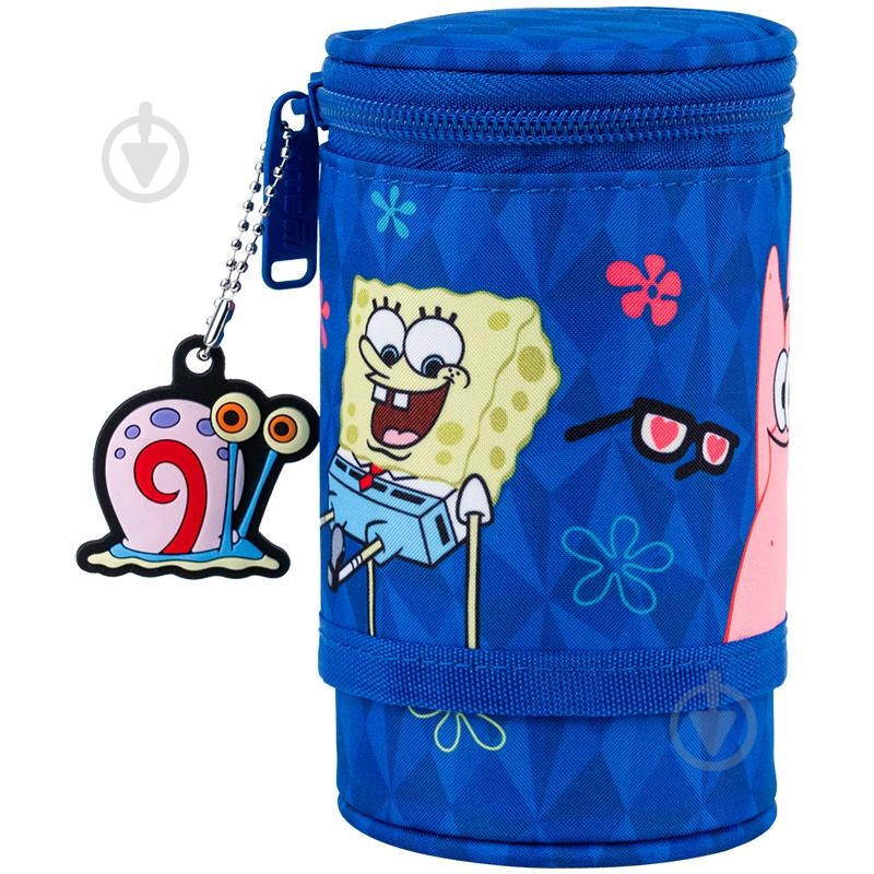Пенал SpongeBob SquarePants SB25-684 KITE синій із малюнком - фото 1 Пенал SpongeBob SquarePants SB25-684 KITE синій із малюнком - фото 1