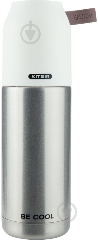Термос KITE Pearl серебряный 350 мл K19-302-02 - фото 1