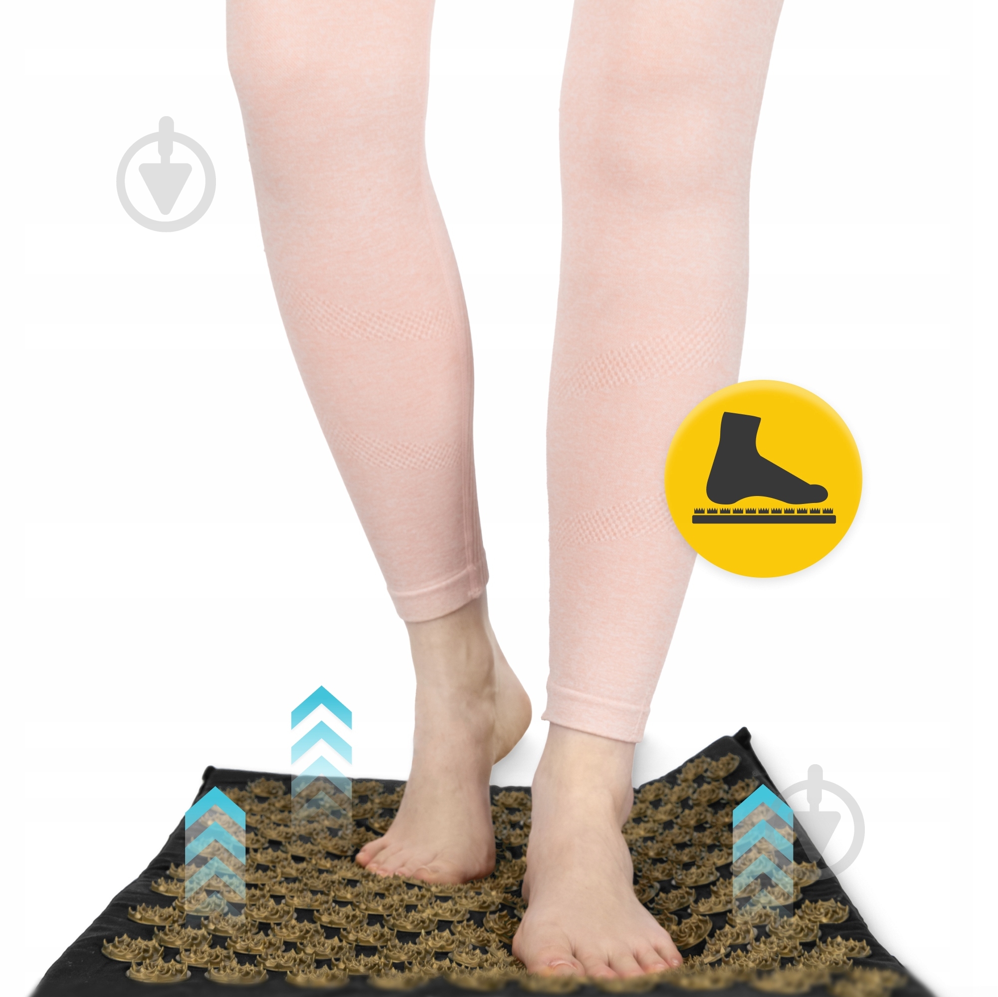 Коврик акупунктурный 4fizjo с подушкой Eco Mat XL Аппликатор Кузнецова 4FJ0291 Black/Gold - фото 4