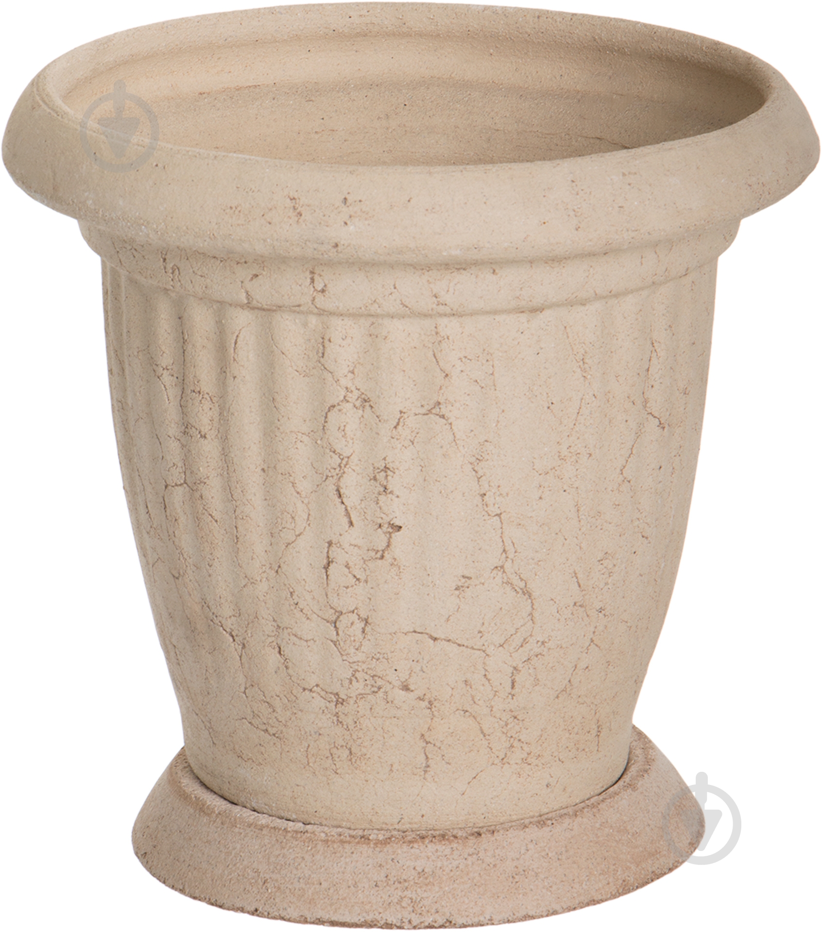 Горщик шамотний Поляк довгий 93 круглий 13,2 л кремовий - фото 1