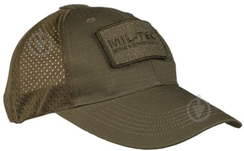 Кепка Mil-Tec з сітчастою вставкою Mil-Tec 12317601 One Size оливковий - фото 1
