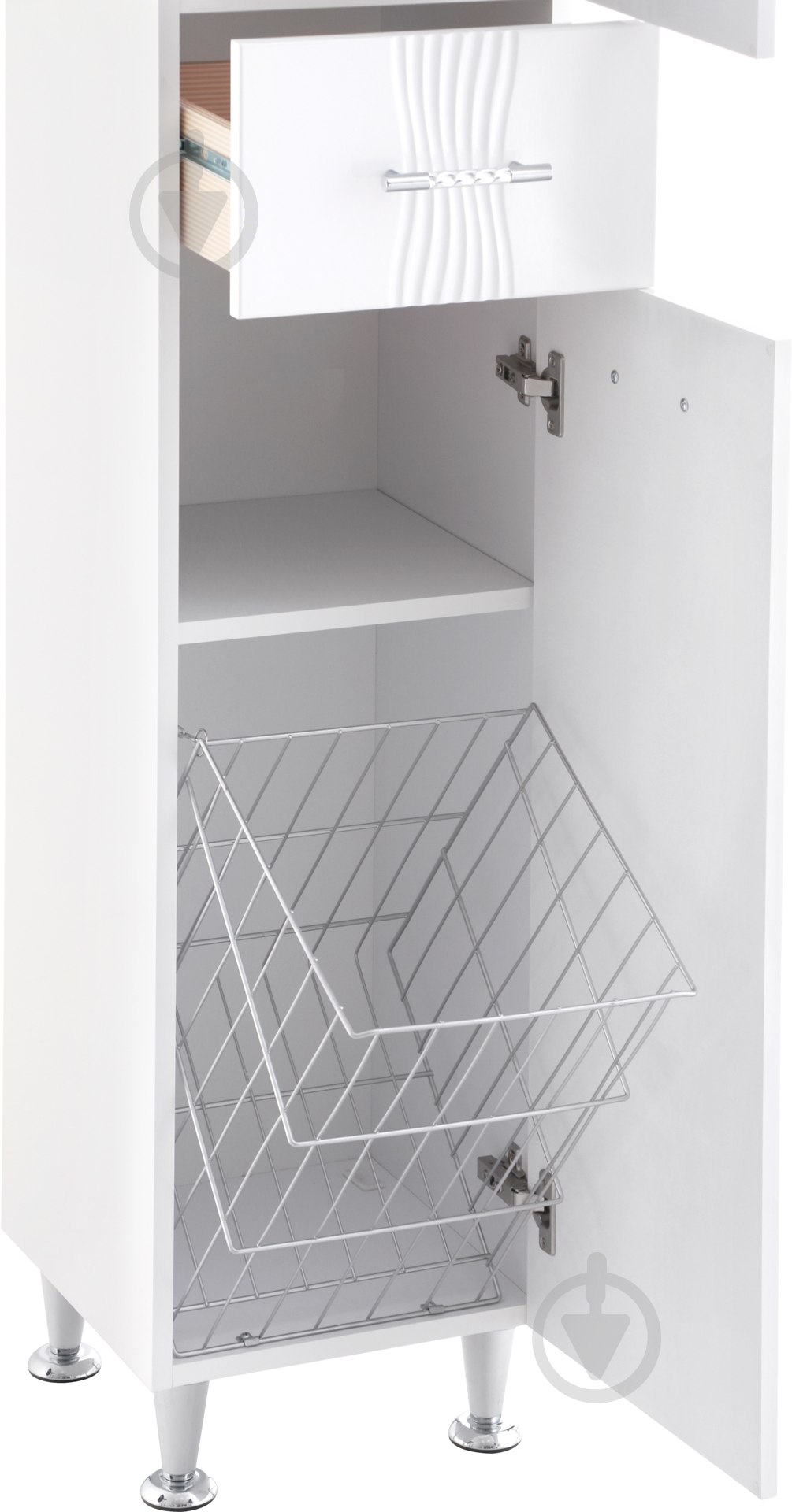 Пенал напольный Мойдодыр Аква П-33к - фото 4