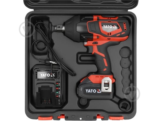 Гайковерт аккумуляторный YATO 2200 Нм YT-828075 - фото 8