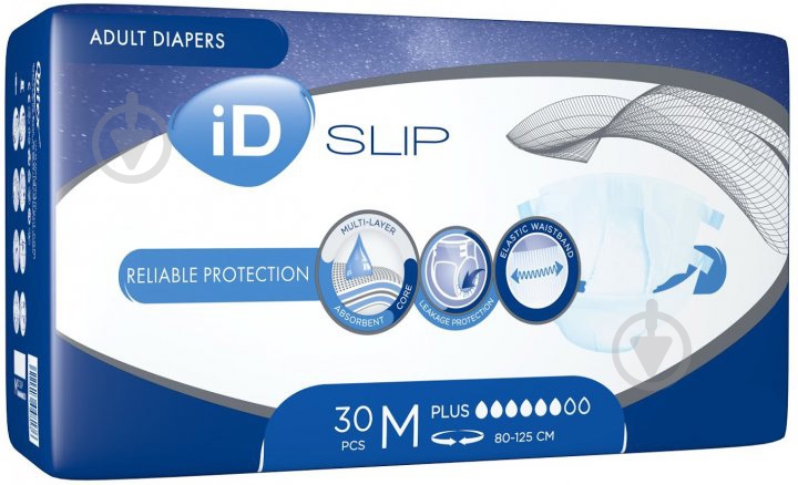 Підгузки ID Expert Slip Plus M 80-125 см 30 шт. - фото 1