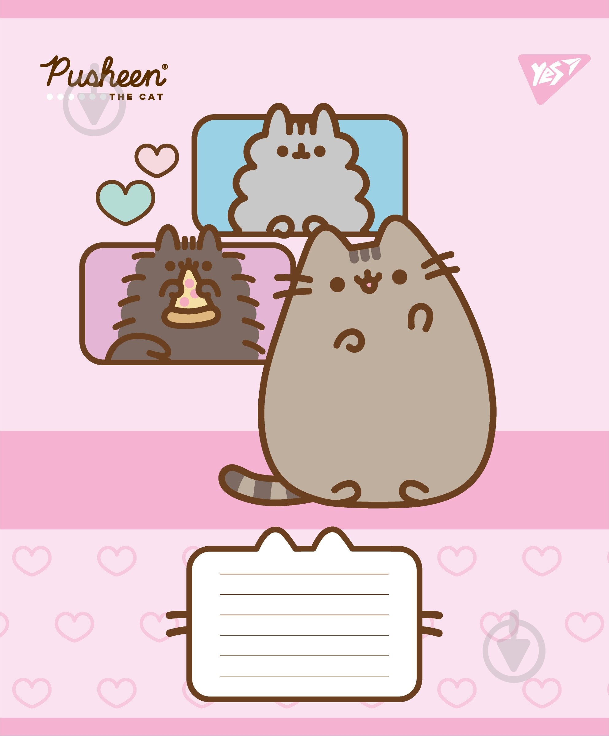 Зошит шкільний Pusheen Funny А5 12 аркушів у клітинку YES - фото 2