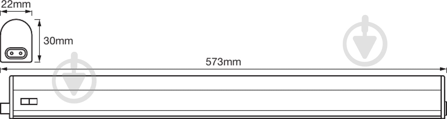 Світильник лінійний Ledvance/Osram Switch Batten LED 8 Вт 4000 К білий - фото 8