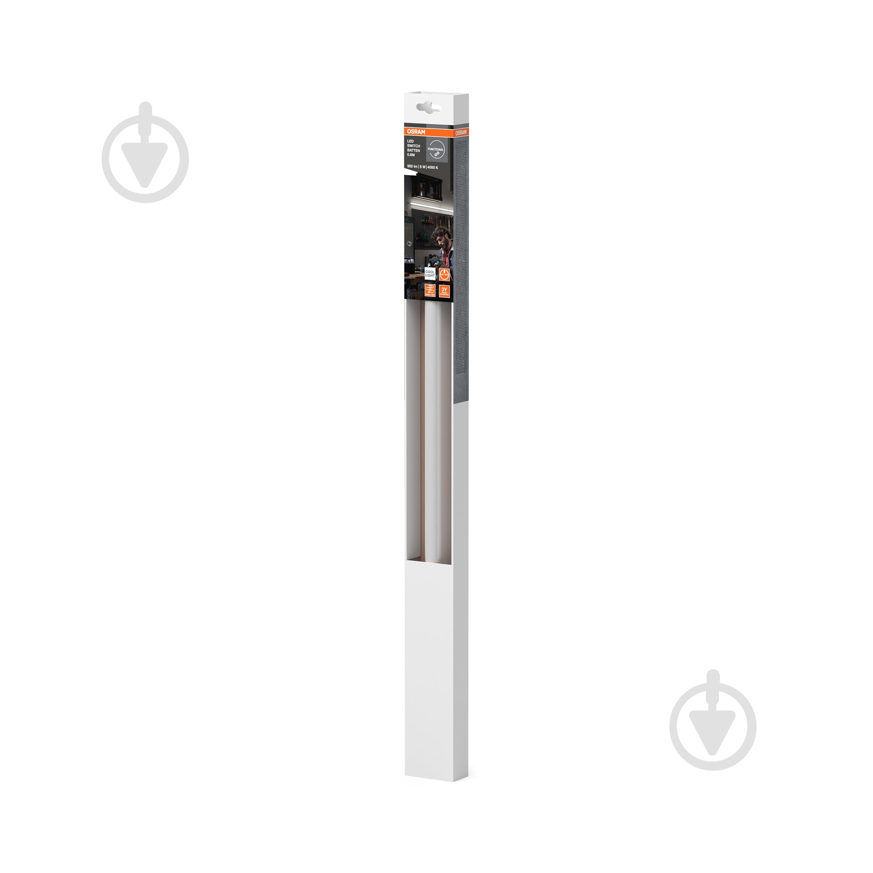 Світильник лінійний Ledvance/Osram Switch Batten LED 8 Вт 4000 К білий - фото 6