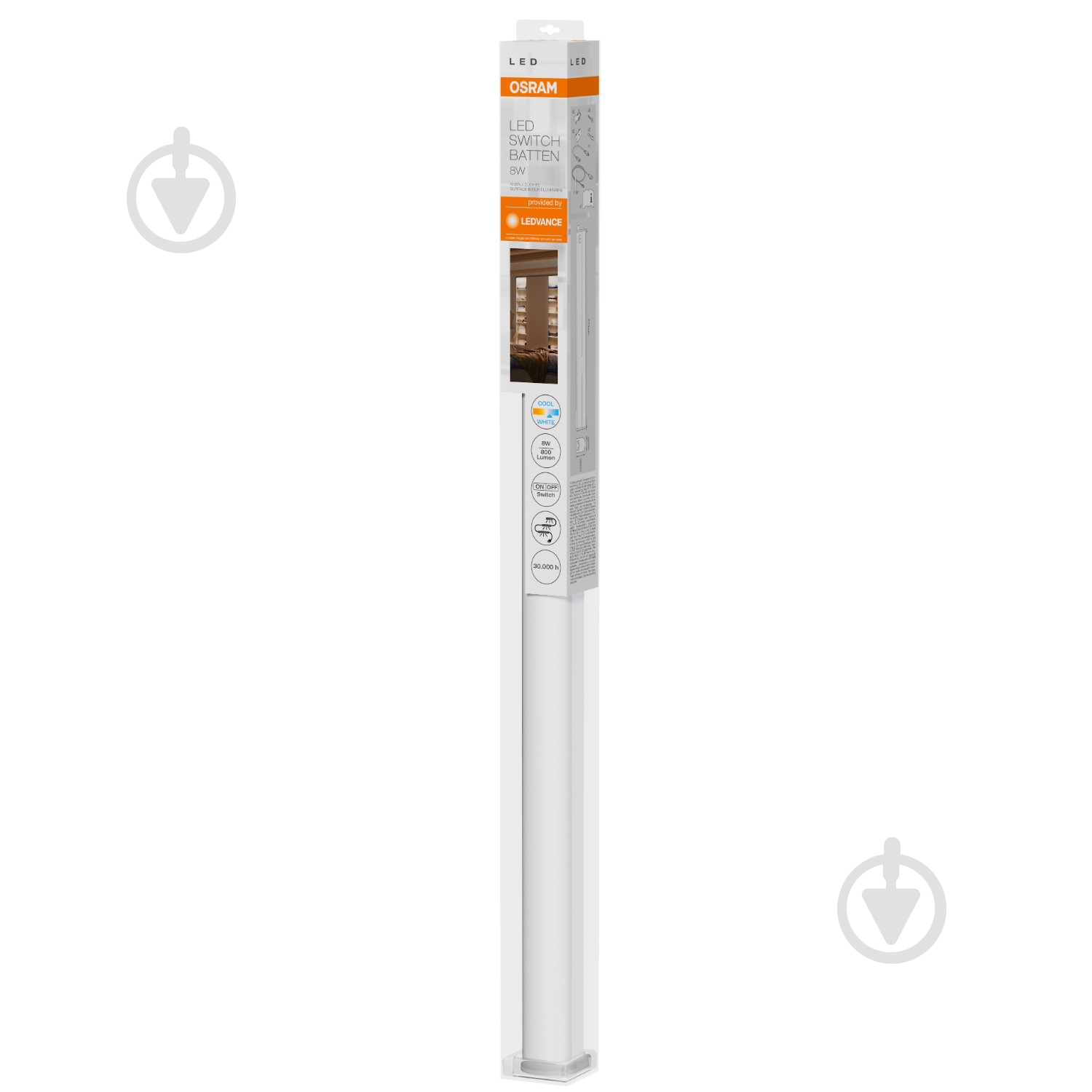 Світильник лінійний Ledvance/Osram Switch Batten LED 8 Вт 4000 К білий - фото 7