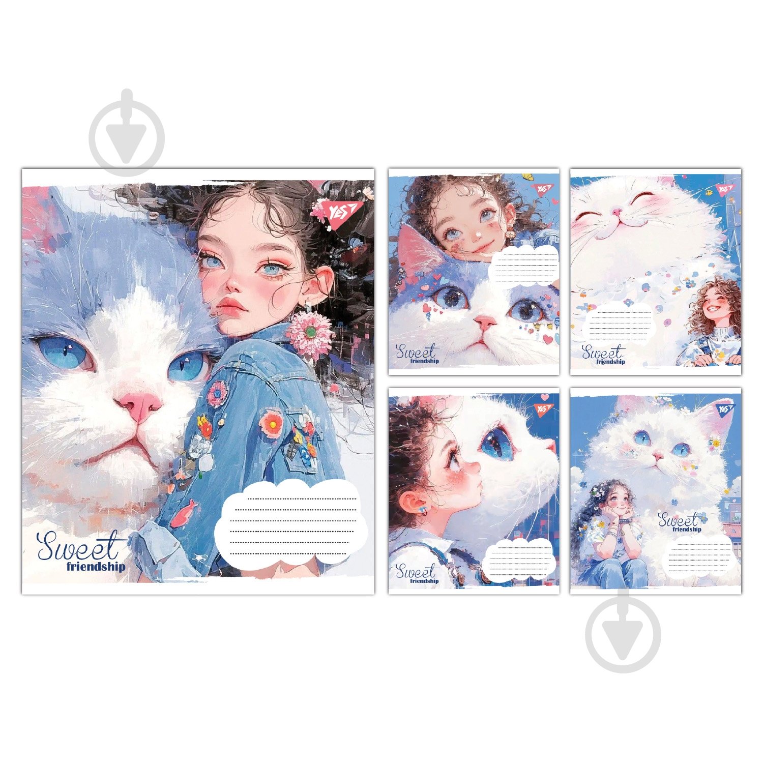 Зошит шкільний Sweet Friendship А5 12 аркушів у клітинку YES - фото 1