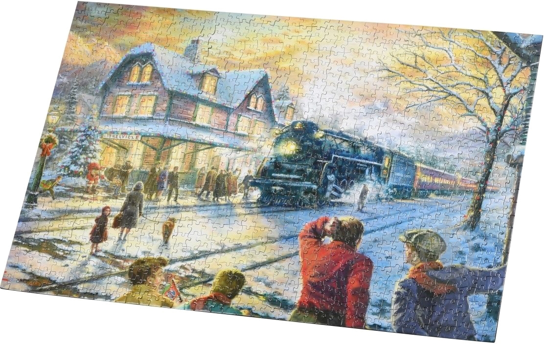 Пазл Same Toy Поїзд в зимовому місті 88008Ut - фото 2