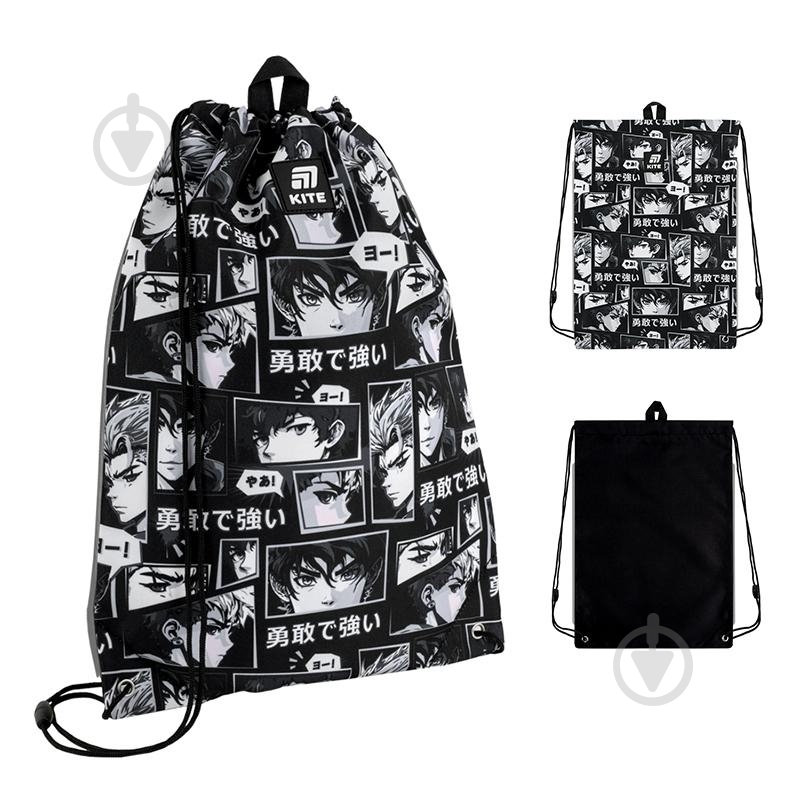Сумка для обуви KITE 600M Anime Boy - фото 3 Сумка для обуви KITE 600M Anime Boy - фото 3