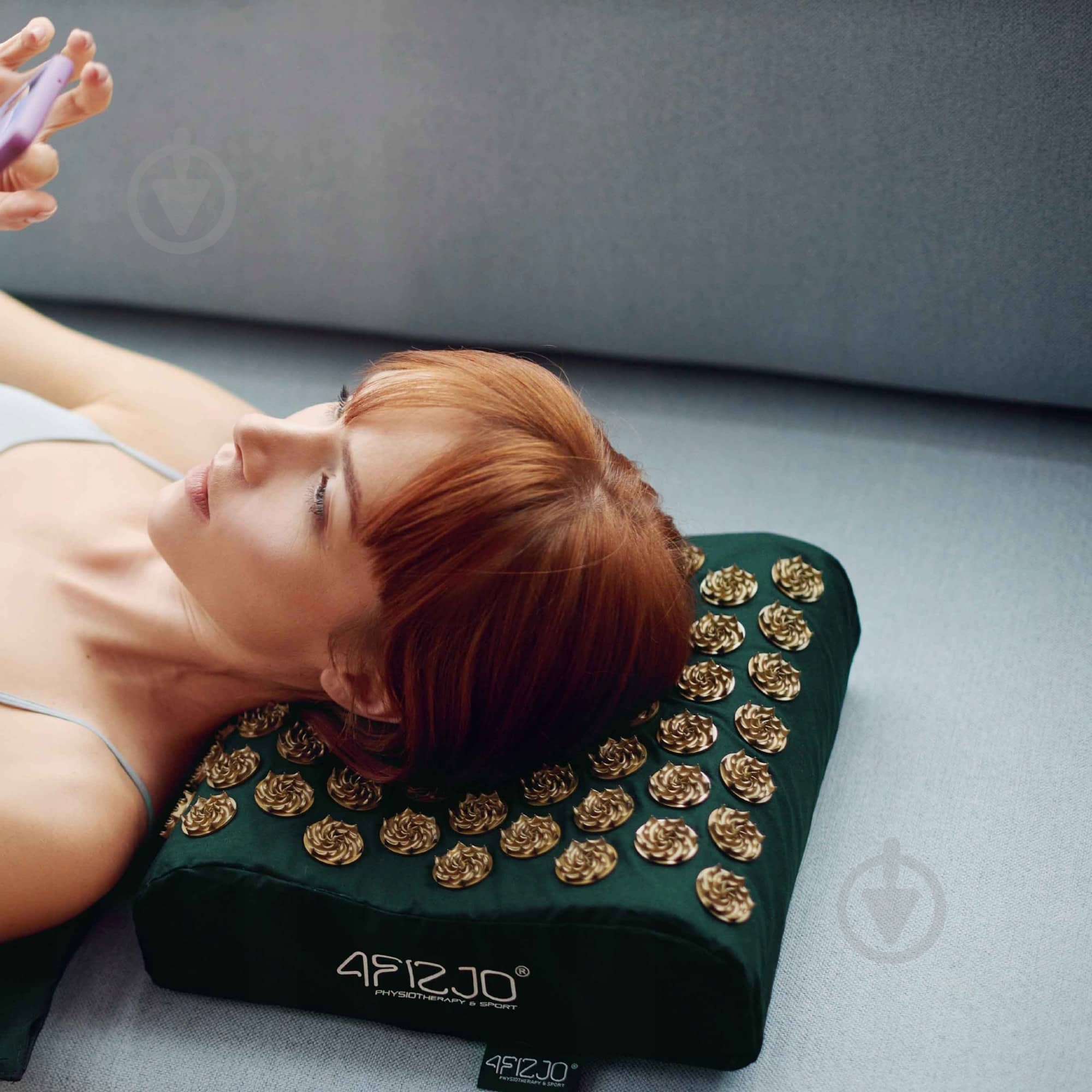 Коврик акупунктурный 4fizjo Подушка акупунктурная Ergo Аппликатор Кузнецова 4FJ0419 Navy Green/Gold - фото 5 Коврик акупунктурный 4fizjo Подушка акупунктурная Ergo Аппликатор Кузнецова 4FJ0419 Navy Green/Gold - фото 5