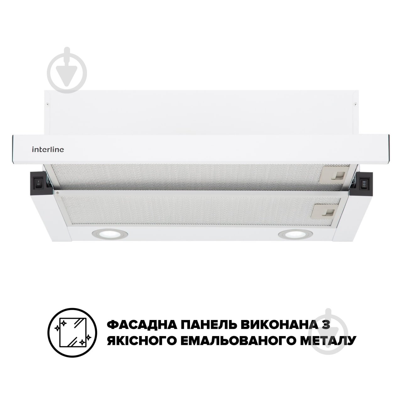 Витяжка Interline DELI WH A/60/2/T - фото 5