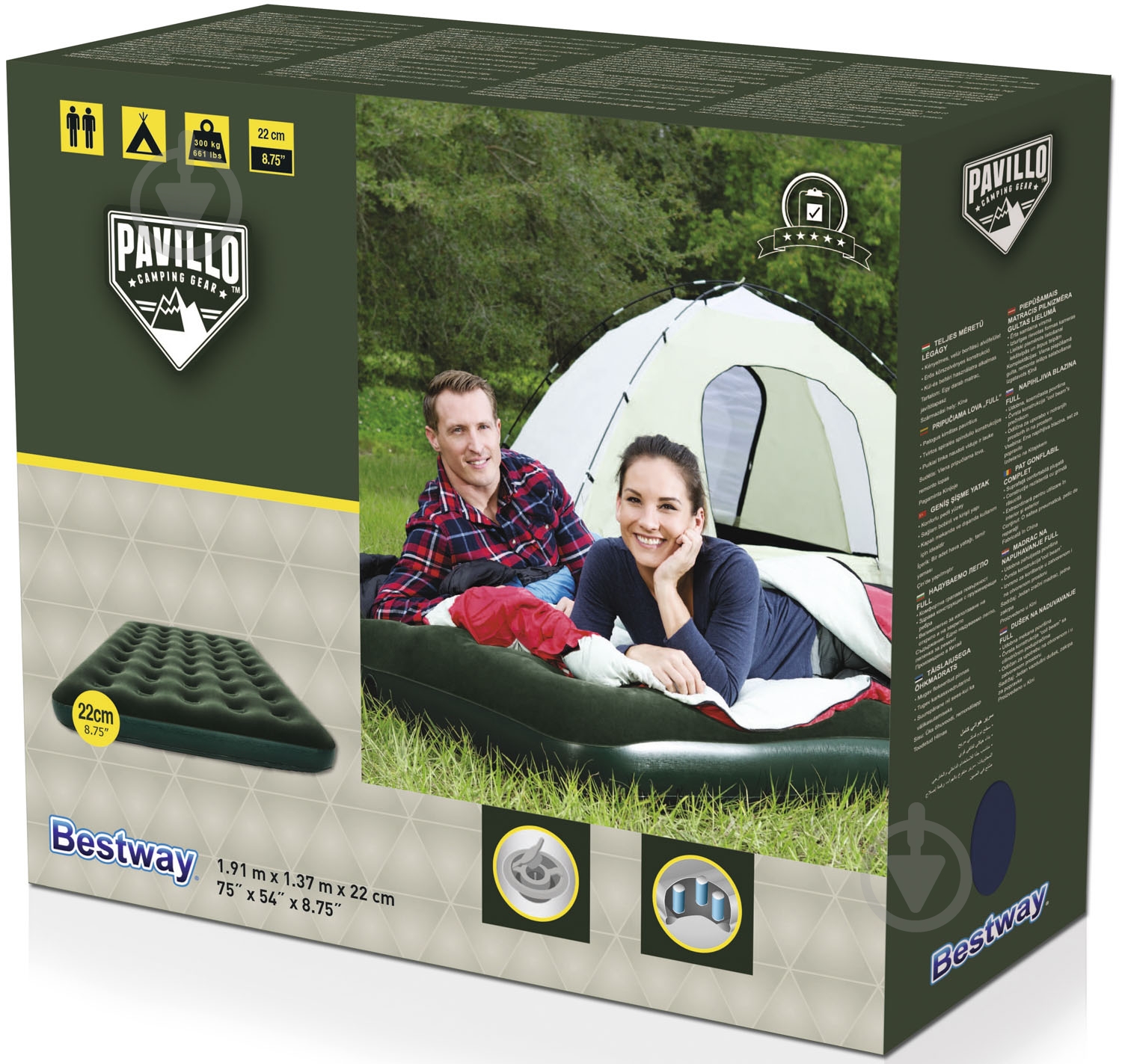 Матрас Bestway 191х137 см зеленый - фото 9 Матрас Bestway 191х137 см зеленый - фото 9