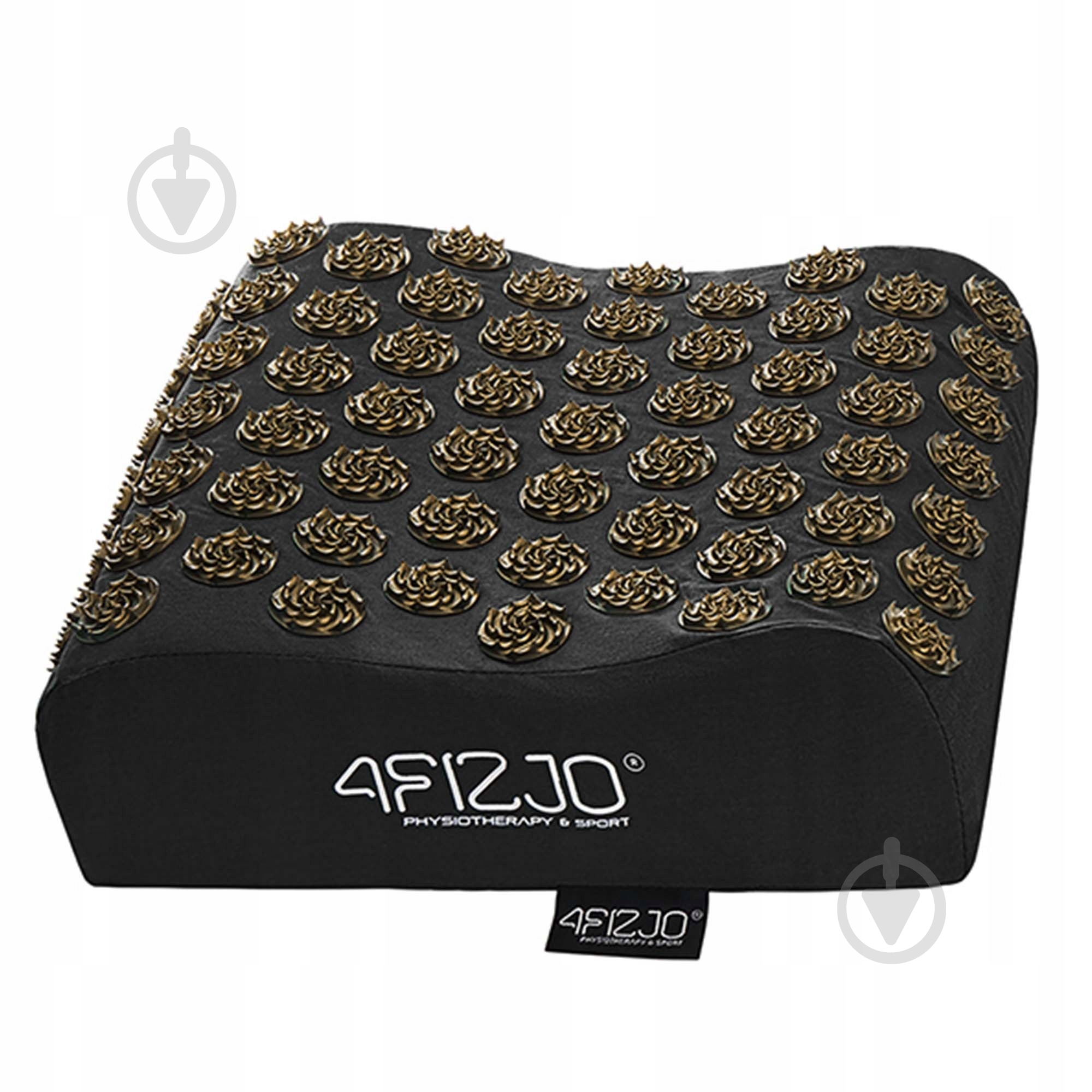 Килимок акупунктурний 4fizjo Подушка акупунктурна Ergo Аплікатор Кузнєцова 4FJ0418 Black/Gold - фото 3