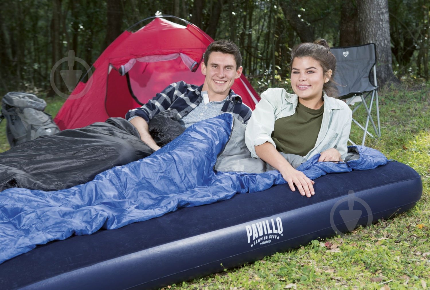 Матрас Bestway 203х152 см 67003N синий - фото 7