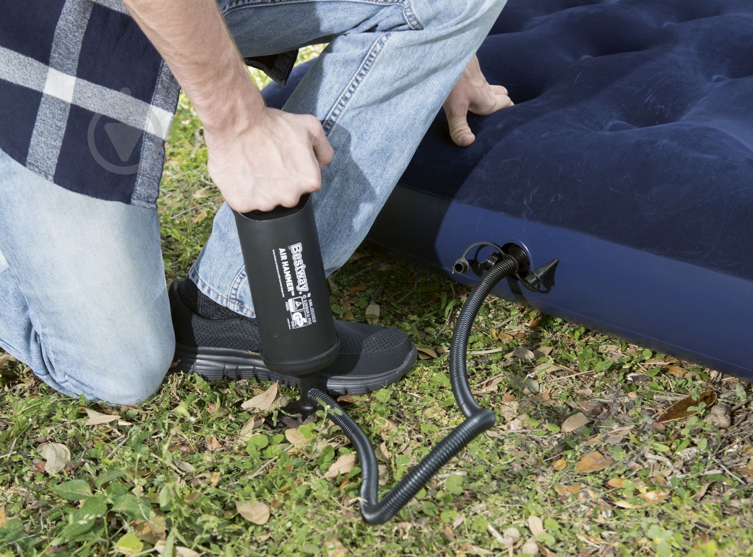 Матрас Bestway 203х152 см 67003N синий - фото 6