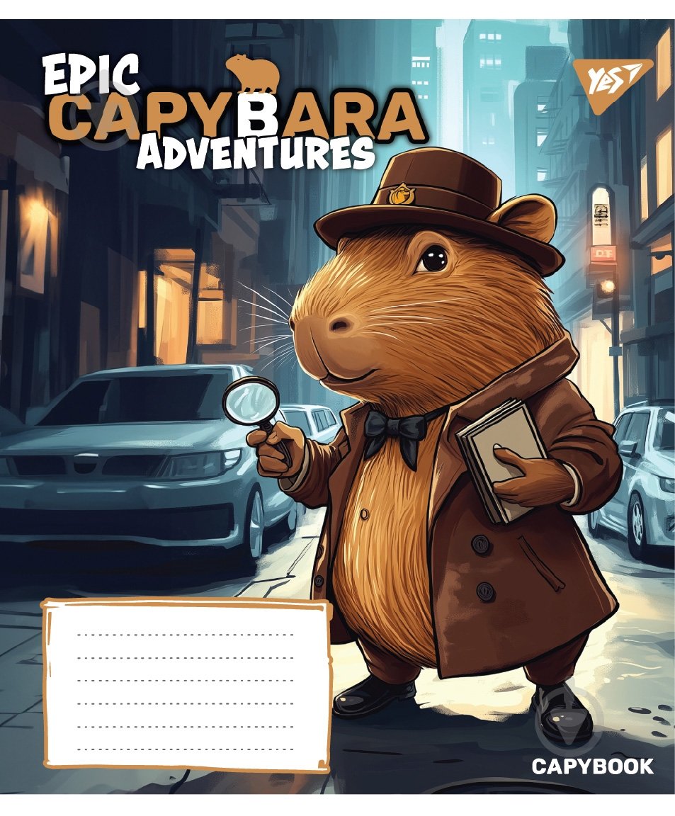Зошит шкільний Epic Capybara А5 18 аркушів у клітинку YES - фото 2