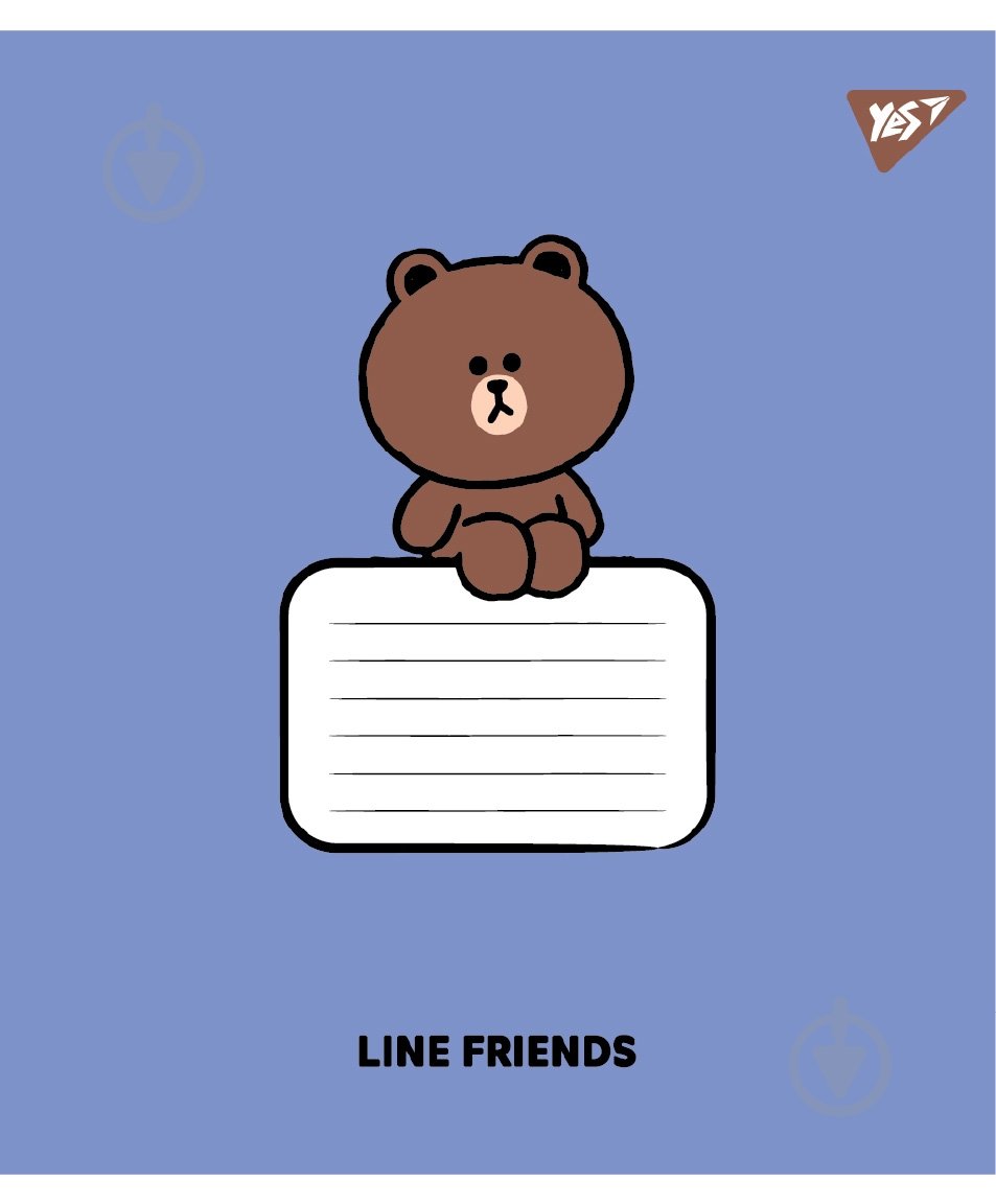 Зошит шкільний Line Friends Stylish А5 18 аркушів у клітинку YES - фото 2 Зошит шкільний Line Friends Stylish А5 18 аркушів у клітинку YES - фото 2