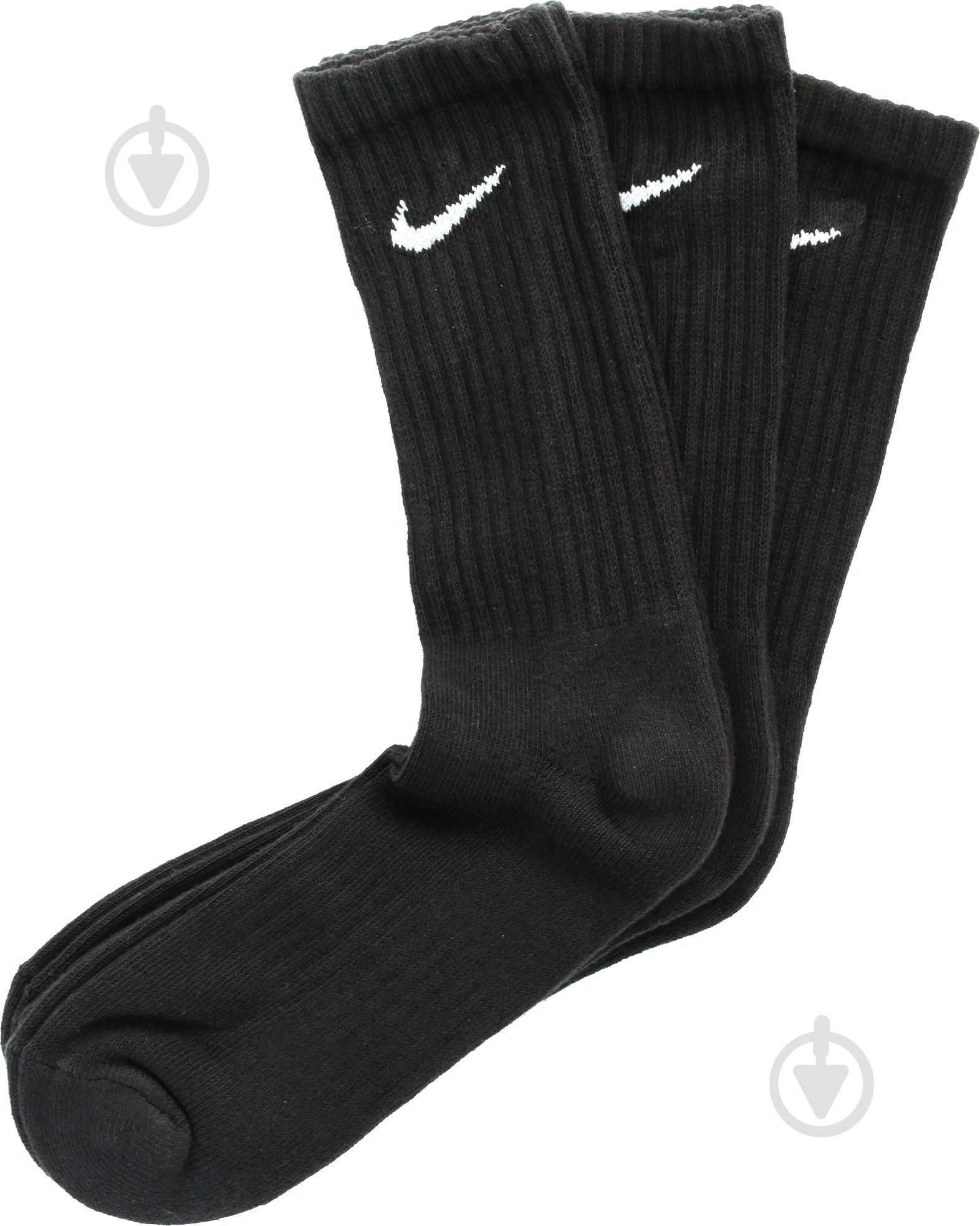 Носки Nike V CUSH CRE- 3P SX4508-001 р.34-38 черный 3 пари шт. - фото 2